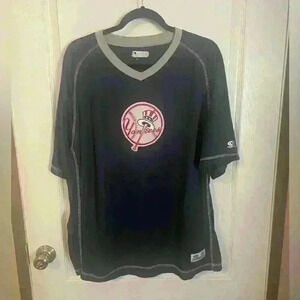 MLB Yankees jersey‎ knit v-neck shirt XL